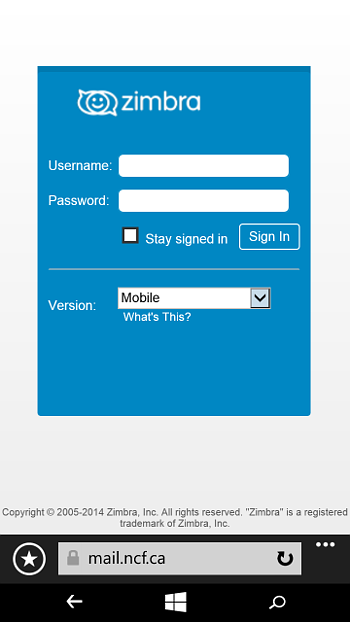 Navigating the Zimbra Web Client