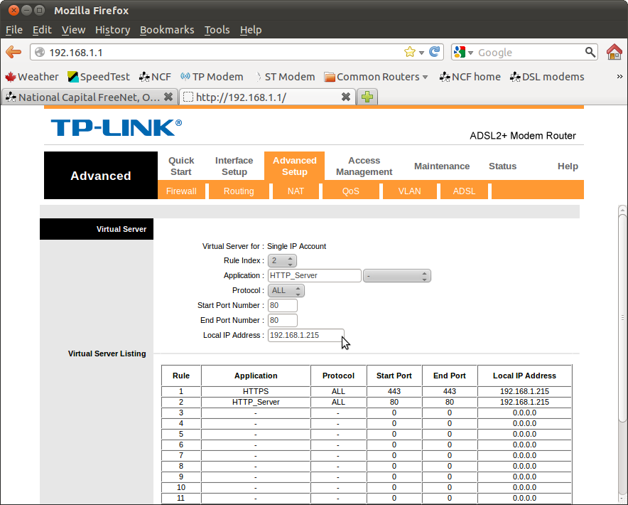 att uverse port forwarding tool