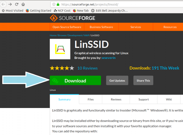 LinSSID download page