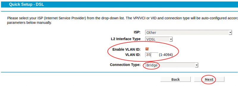 Configuring for Bridge Mode 1/4