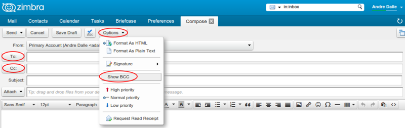 Accessing Zimbra Webmail - ITG Computing Support