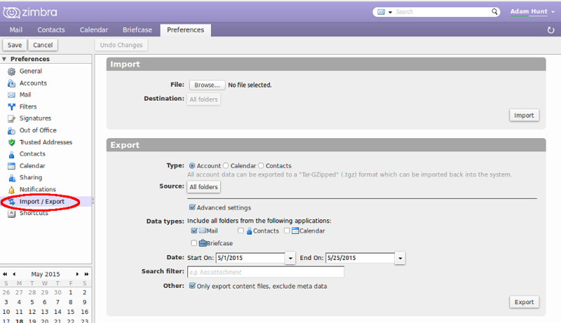 Accessing Zimbra Webmail - ITG Computing Support