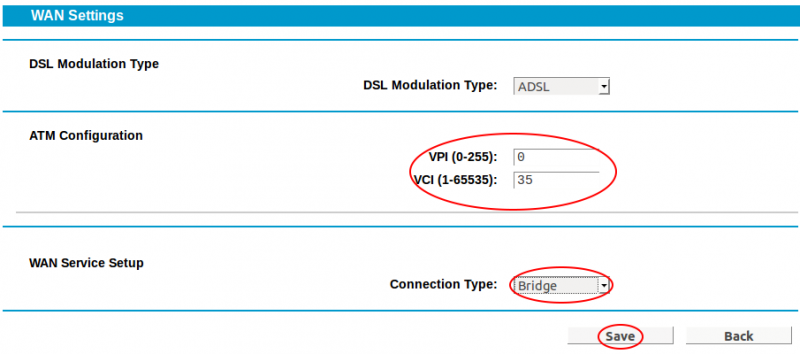 Configuring for Bridge Mode 3/3